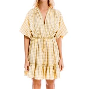 NWT SUN DRESS - Yellow Checker